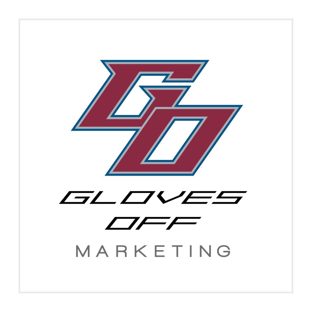 gloves off marketing logo design